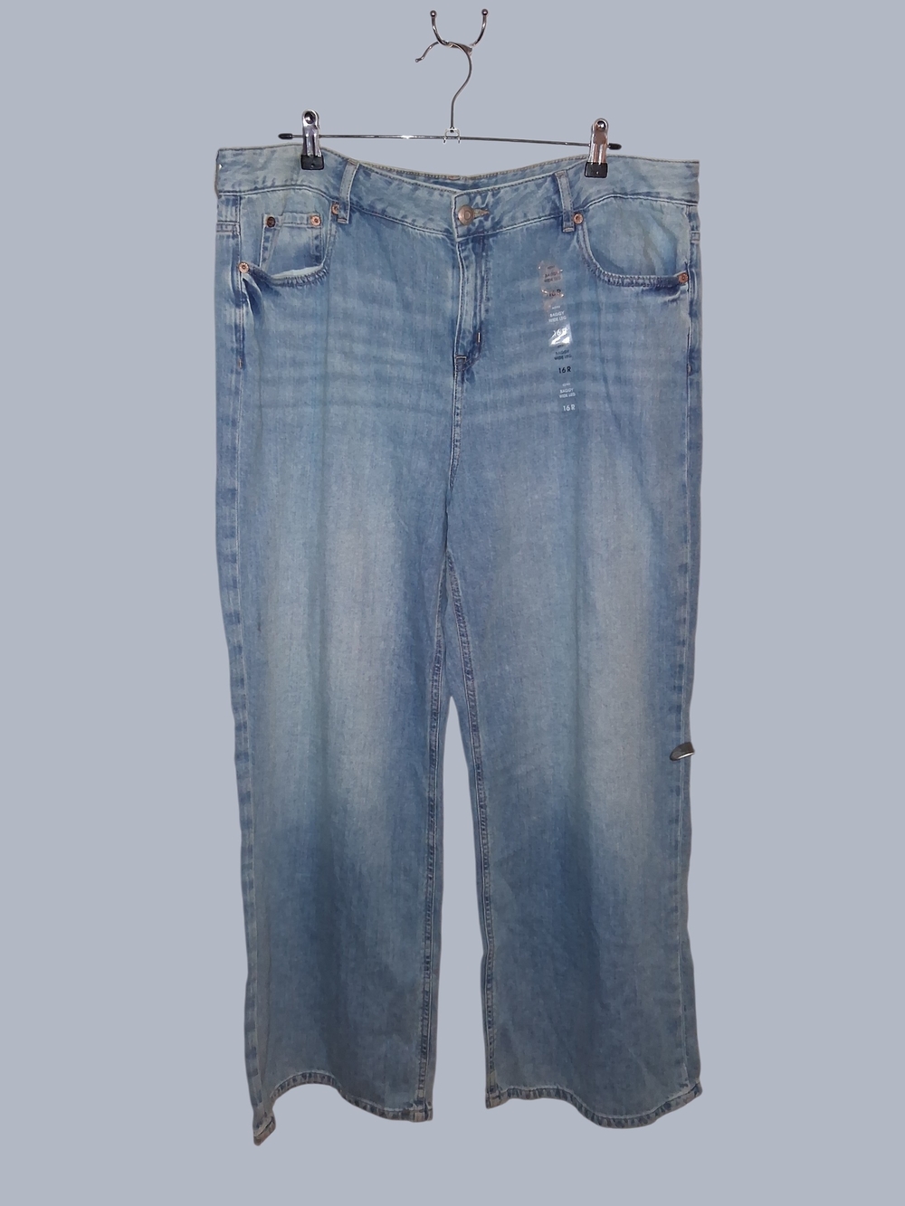 Aeropostale Light Blue Wide-Leg Women's Jeans